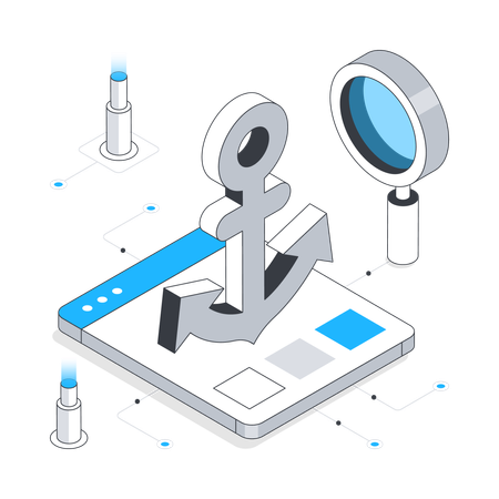 Anchor Website monitoring  Illustration