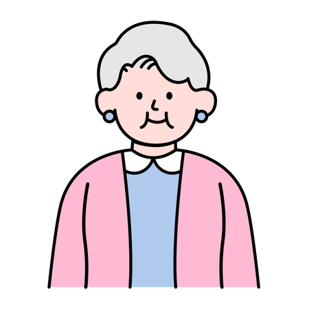 Mujer anciana  Illustration