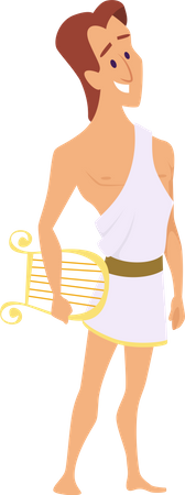 Ancient greek apollo Illustration