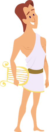 Ancient greek apollo  Illustration