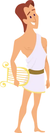 Ancient greek apollo  Illustration