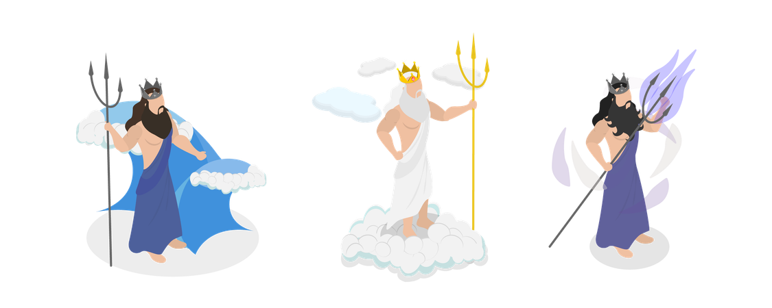Ancient Mythology Heroes  Illustration