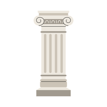 Ancient Roman or Greek column  Illustration