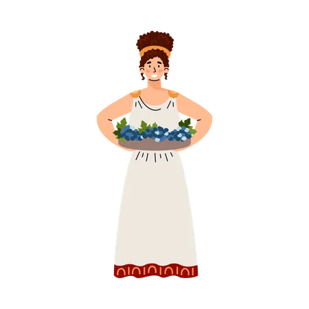 Ancient Roman or Greek woman  Illustration