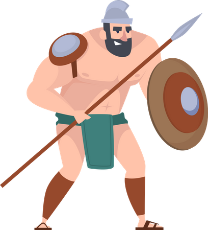 Ancient rome battle warrior  Illustration