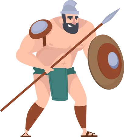 Ancient rome battle warrior  Illustration