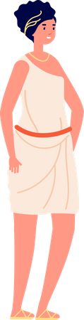 Ancient rome female citizen Illustration