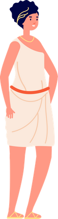 Ancient rome female citizen  Illustration