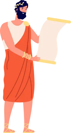 Ancient rome king assistant Illustration