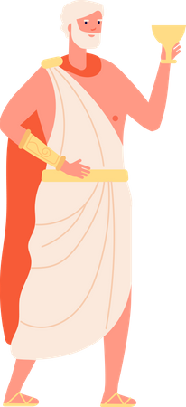 Ancient rome king  Illustration