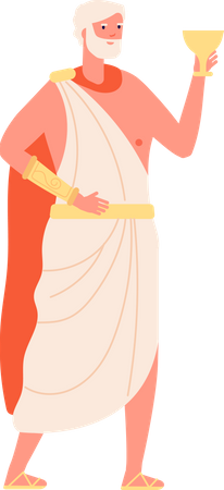 Ancient rome king  Illustration