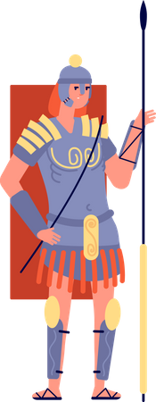Ancient rome military man Illustration