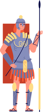 Ancient rome military man  Illustration