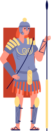 Ancient rome military man  Illustration