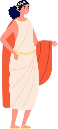 Ancient rome queen Illustration