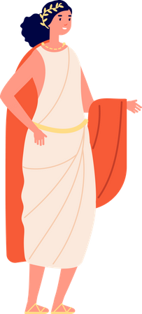 Ancient rome queen  Illustration