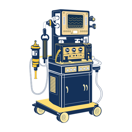 Anesthesia Machine  Illustration