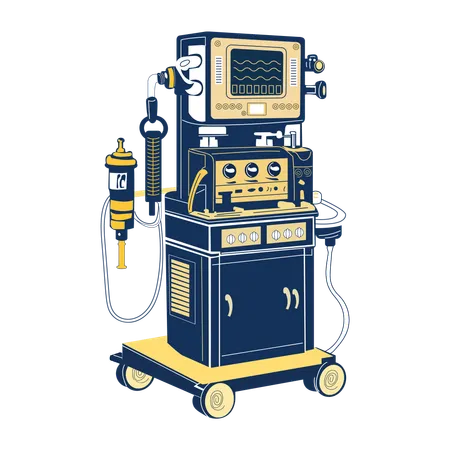 Anesthesia Machine  Illustration