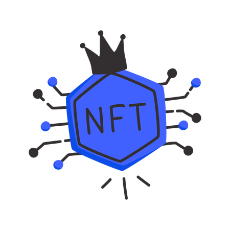 Marktführer bei NFT-Token  Illustration