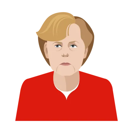 Angela Merkel  イラスト