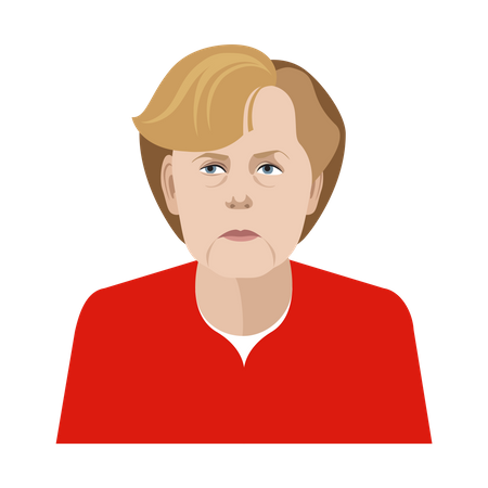 Angela Merkel  Illustration