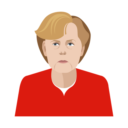 Angela Merkel  일러스트레이션