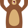 illustration angry bear