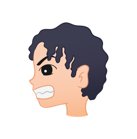 Angry Boy  Illustration
