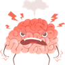 angry brain illustration svg
