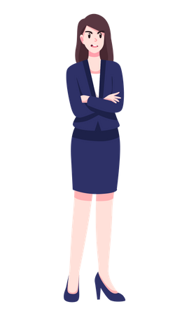 Angry Business woman Illustration