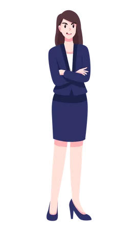Angry Business woman  Illustration