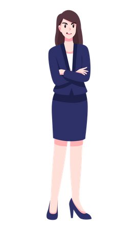 Angry Business woman  Illustration