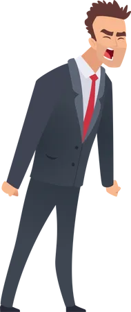 Angry businessman Illustration