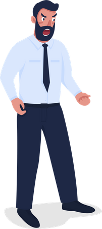 Angry Businessman  Illustration