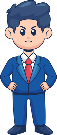 Angry Businessman  Illustration