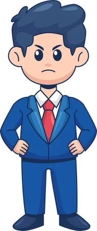 Angry Businessman  Illustration