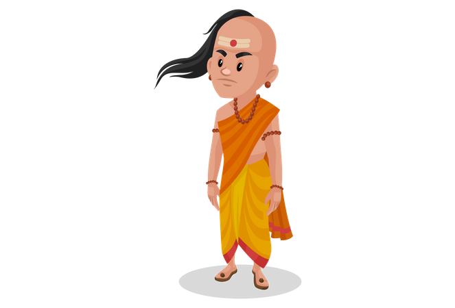 Angry Chanakya  Illustration