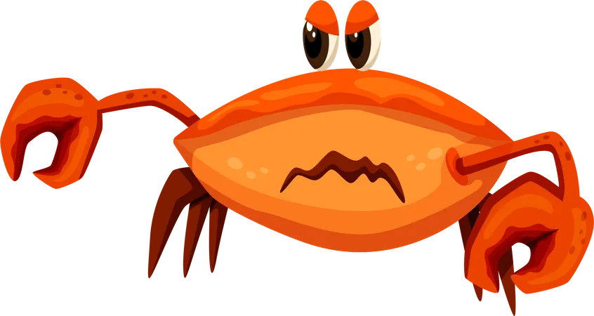 Angry Crab  Illustration