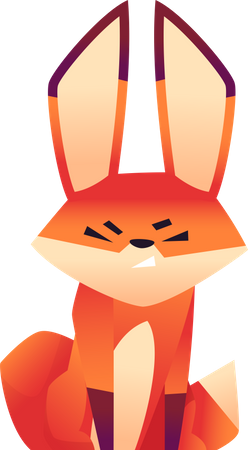 Angry Fox  Illustration