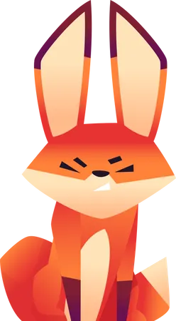 Angry Fox  Illustration