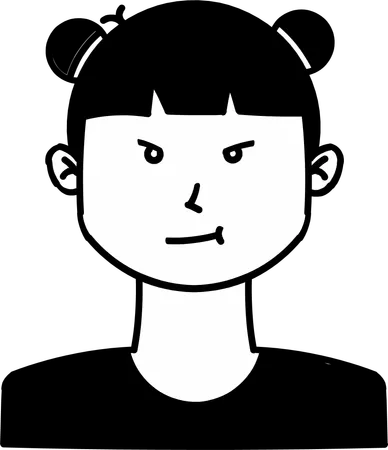 Angry Girl  Illustration