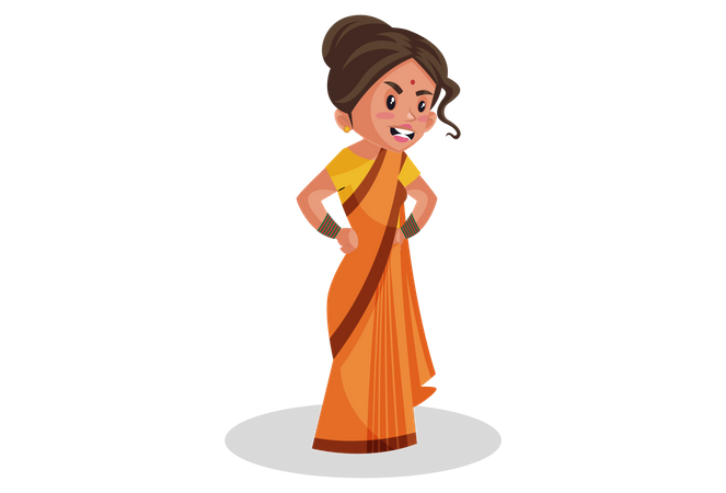 Angry Goddesses Sita  Illustration