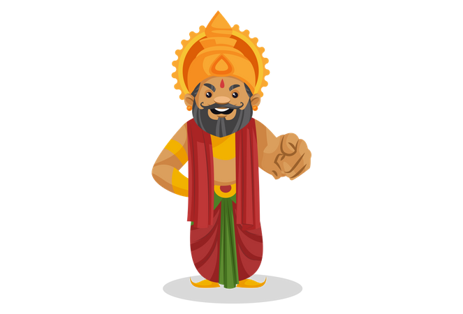 Angry King Dasharatha Illustration