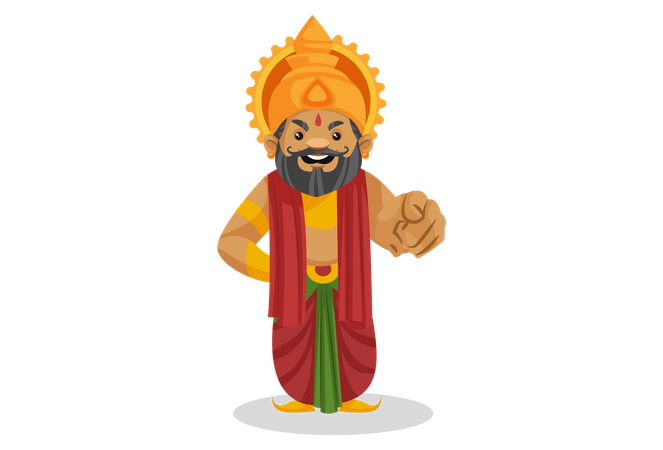 Angry King Dasharatha  Illustration