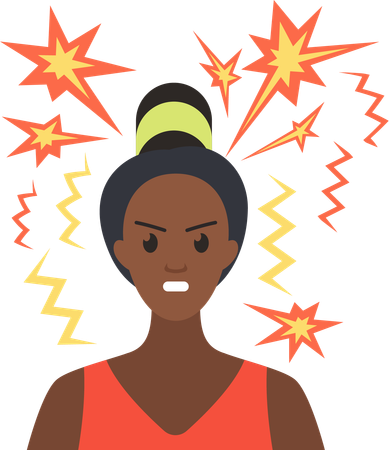 Angry Lady  Illustration