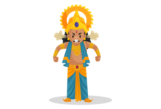 Angry Lakshmana  Illustration