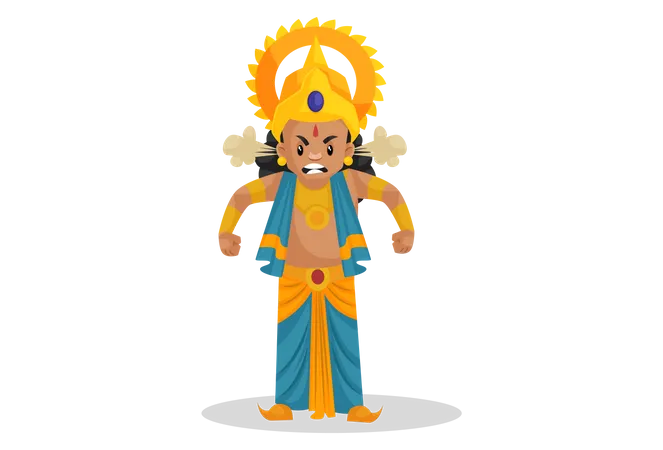 Angry Lakshmana  Illustration