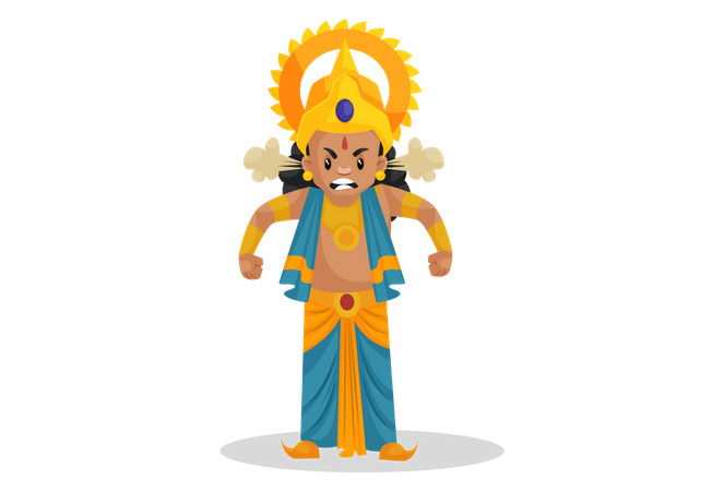 Angry Lakshmana  Illustration