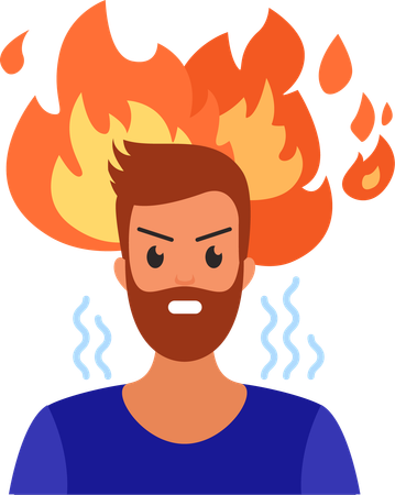 Angry Male  Illustration