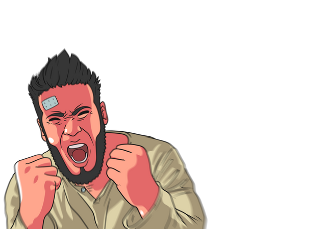 Angry Man Illustration